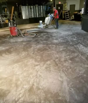 Cleaning nightclub's floor