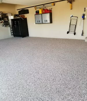 Finished look of garage floor